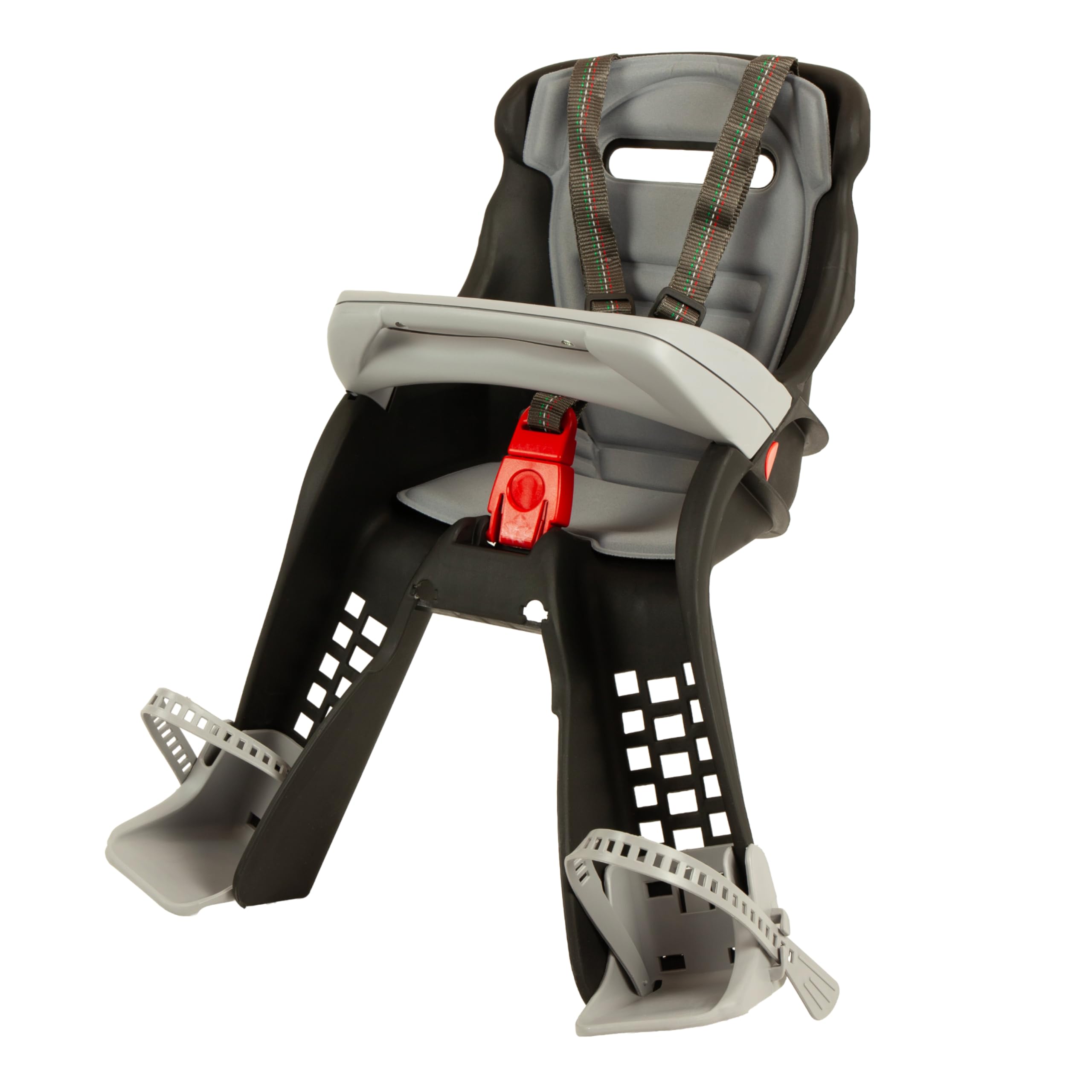 OKBABY Orion - Siège enfant avant, sécurité vélo à partir de 7/8 mois (capacité maximale 15 kg) - Noir/Gris