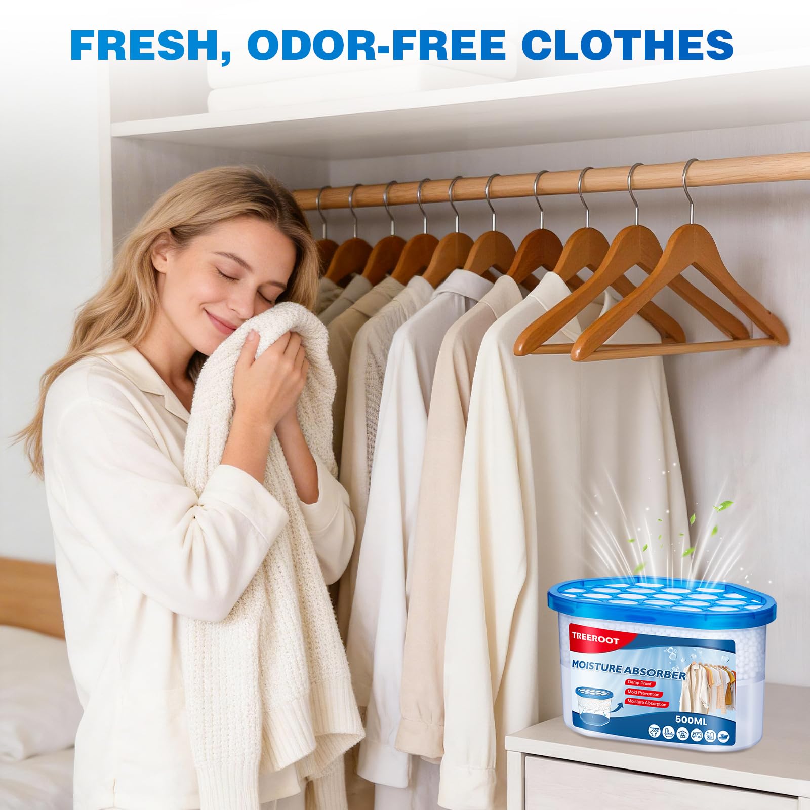 Confezione da 22 assorbitori di umidità, secchio assorbitore di umidità da 300,5 g, assorbitori di umidità per armadio, secchio deumidificatore per armadi, cucine e bagni, assorbe l'umidità senza