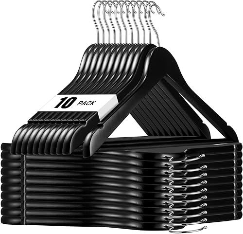 HOUSE DAY Ganchos de madera natural para ropa, 20 unidades, acabado suave, colgador de madera de alta calidad para ropa.