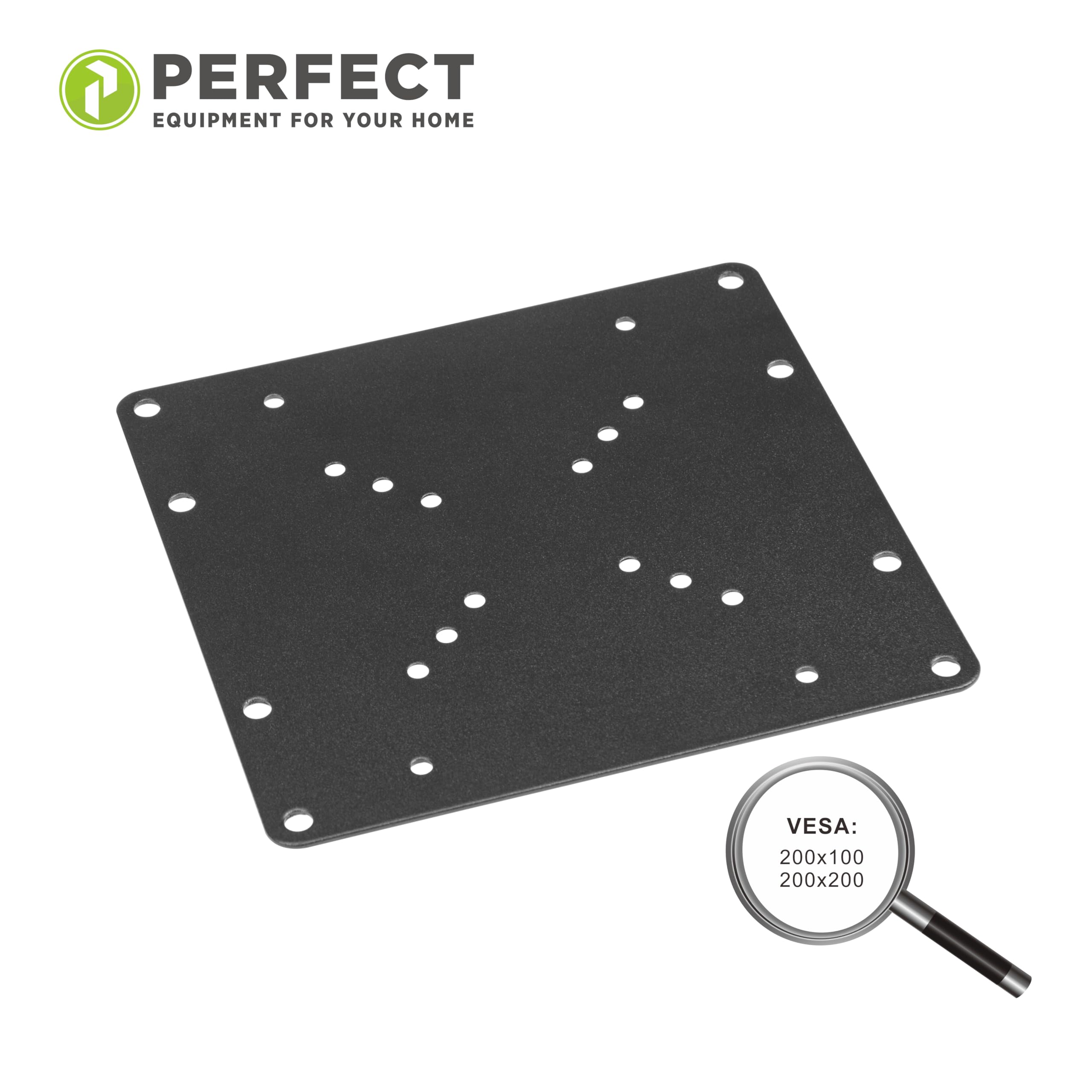 Adattatore VESA universale 50x50 a 200x200 nero perfectHD