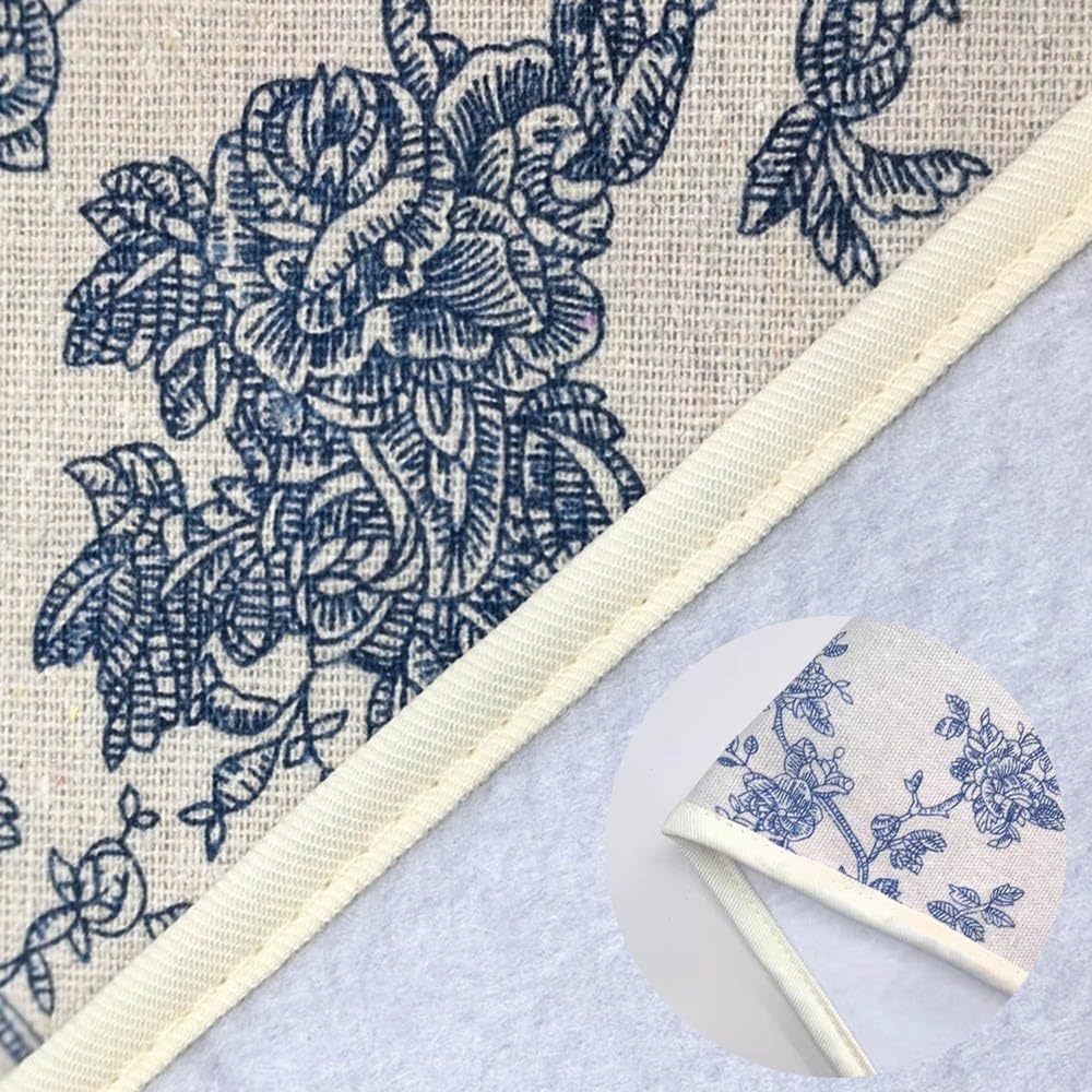 55x19inch Large Replacement Ironing Board Cover Extra Thick Ironing Board Cover and Pad, Cotton Canvas Iron Board Cover Heavy Duty(Beige)