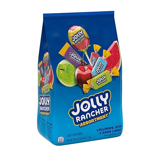 JOLLY RANCHER Caramelos mezclados con sabor a fruta surtidos envueltos individualmente 46 onzas bolsa variada a granel