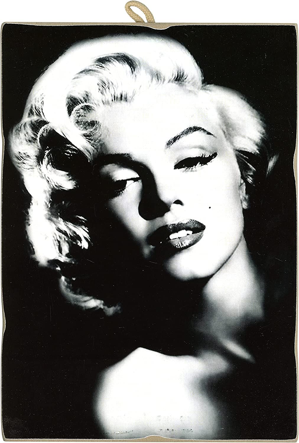 KUSTOM ART Set of 5 Paintings Vintage Style Famous Actors Series Marilyn Monroe Collectible Wood Print (4x 25x18cm + 1x 40x30cm) - Image 4