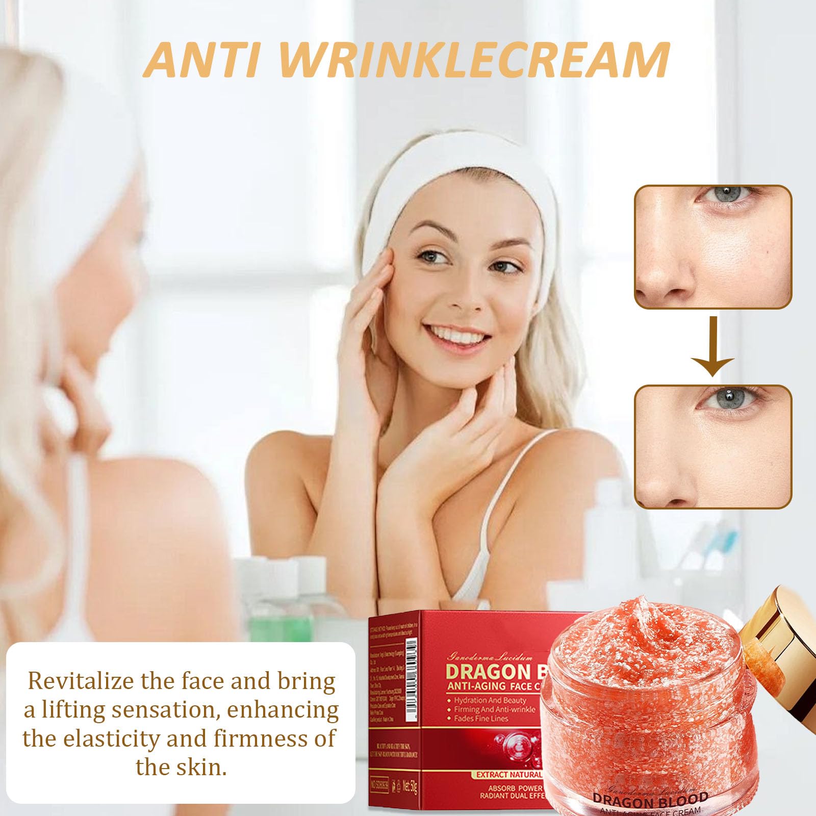 Dragons Blood Facial Cream, Women Dragon Blood Cream, Dragon Blood Anti Aging Face Cream, Retinol Placenta Dragon Blood Cream - Image 4