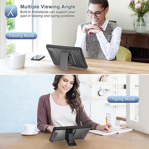 Miniatura 6 de Soke Funda para iPad de 987 generación de 10.2 pulgadas (versión 202120202019), con protector de pantalla integrado y soporte, funda protectora