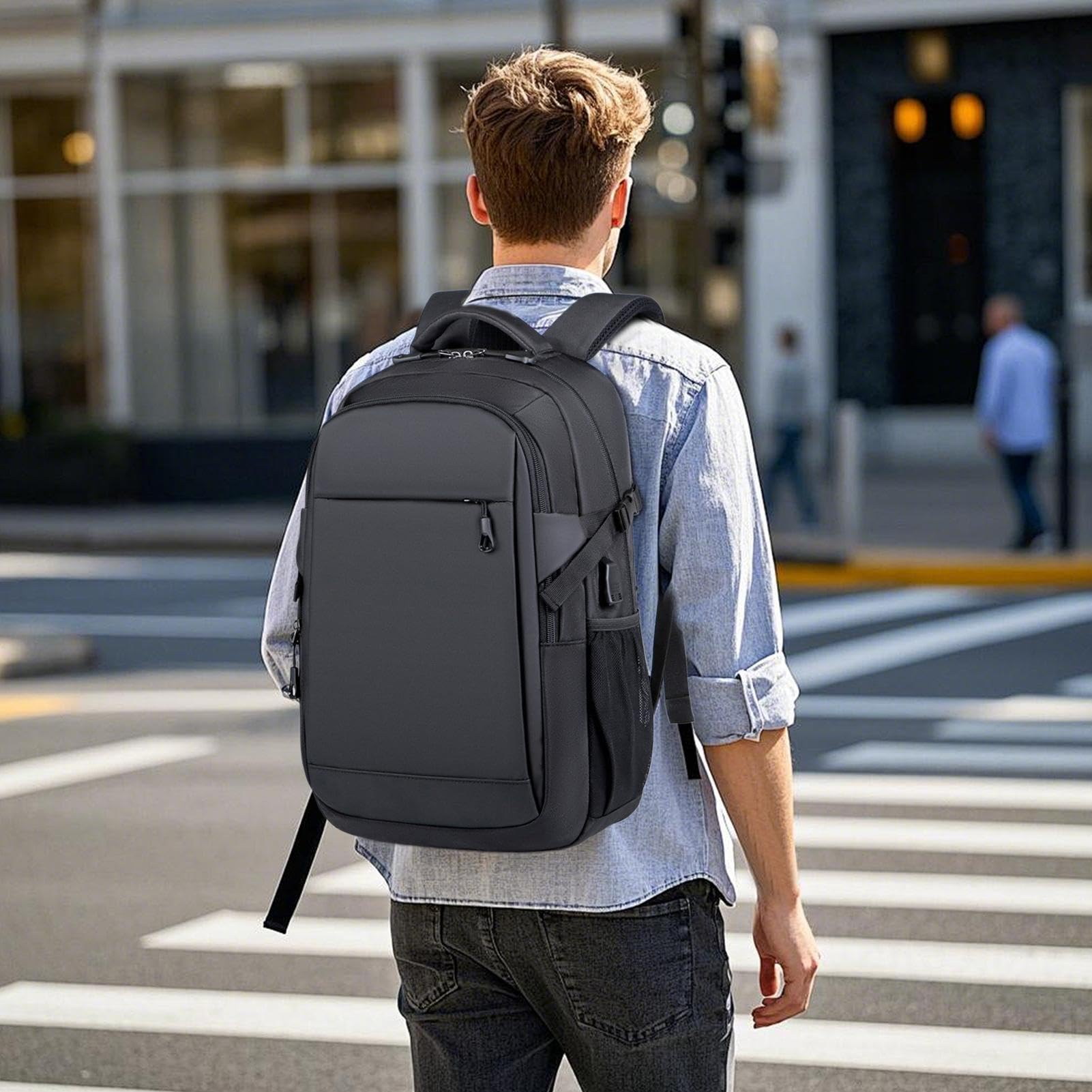 Zaino per Laptop Borsa A Spalla Traspirante | Borsa A Spalla Casual Per Professionisti Business Ufficio Viaggiatori Giocatori Insegnanti Caffè Biblioteche Riunioni