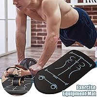 Vista 3 de Alfombrilla de rodillo abdominal, alfombrilla antideslizante para rueda de rodillo abdominal, alfombrillas protectoras de piso, equipo de gimnasio
