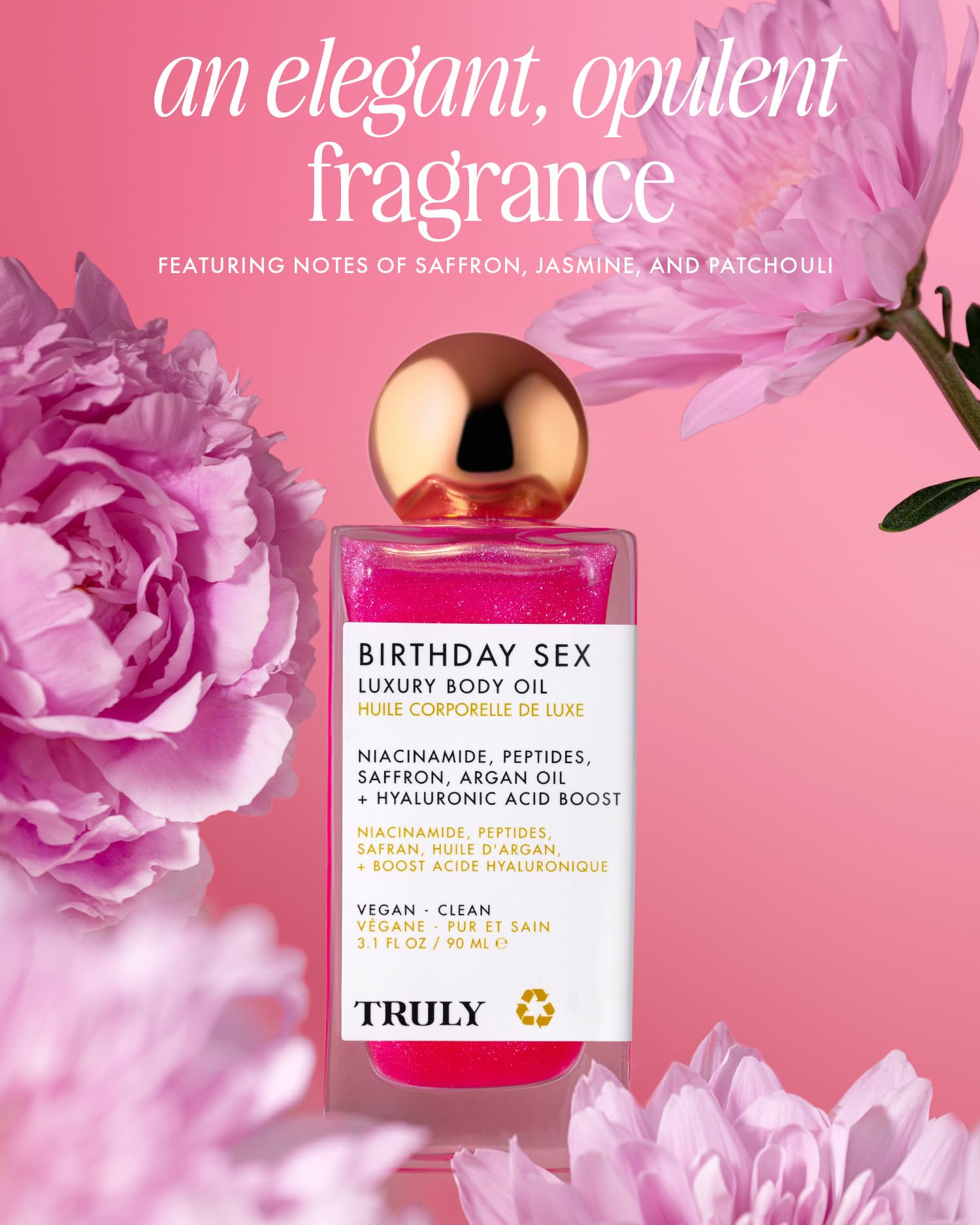 Truly Luxury Body Oil | Hydrating & Illuminating with Natural Shimmer | For Smooth, Glowing Skin and Long-Lasting Fragrance