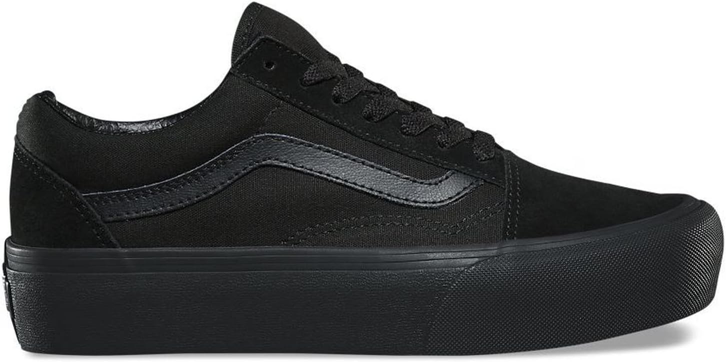 Vans Women's Old Skool Platform Trainers, Black Bka, 8 UK 42 EU