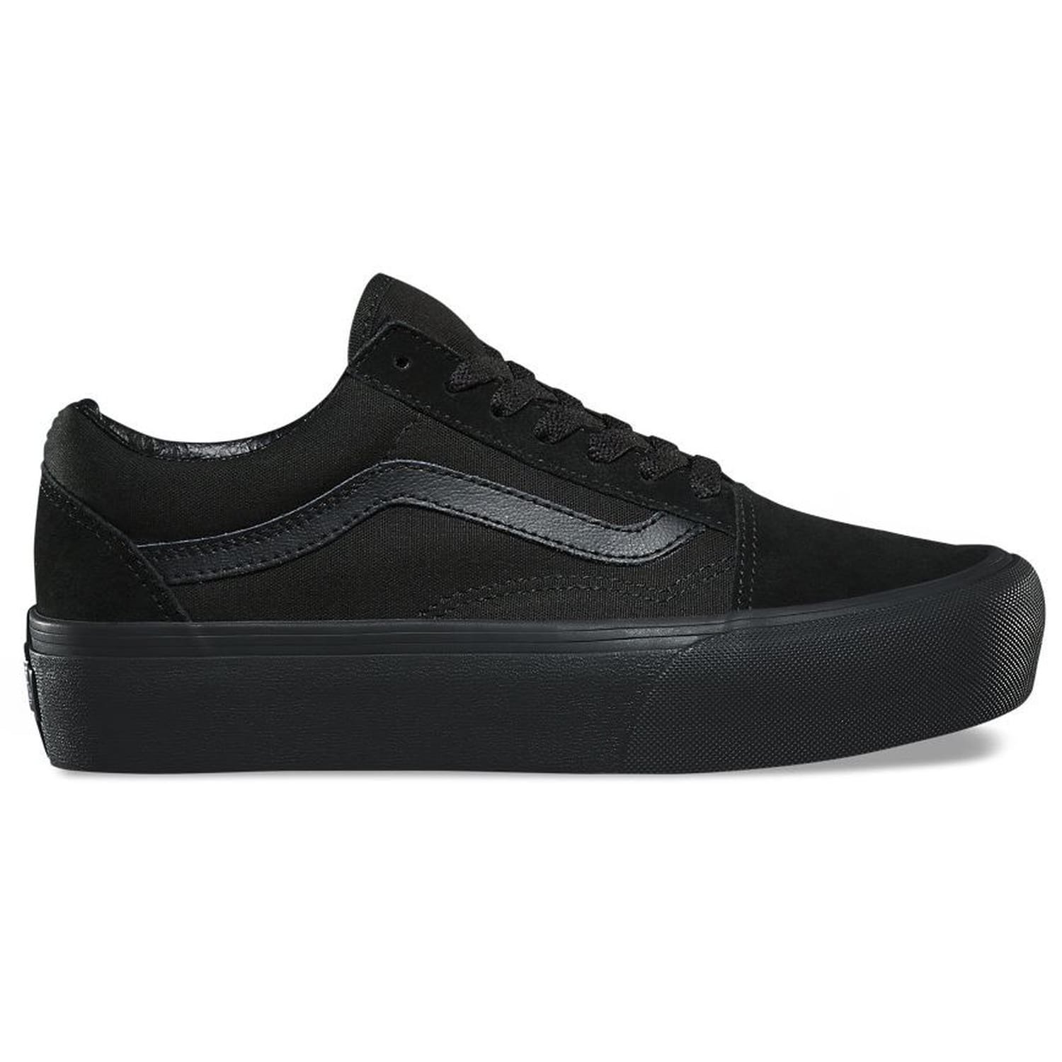 Vans Women's Old Skool Platform Trainers, Black Bka, 8 UK 42 EU