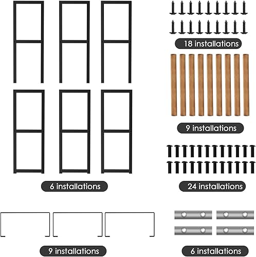 Miniatura 6 de MAWEW DVD Storage,DVD shelf,CD Storage,CD Rack,DVD Storage shelves,Video Game Storage,Media Rack,Movie Rack,Video Game Rack,Metal Media Storage Rack