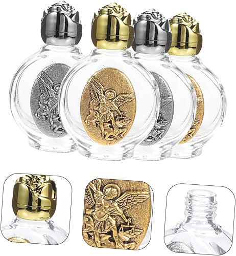 Miniatura 7 de Toddmomy Botella de agua bendita en relieve para niñas, accesorios para la casa de la decoración de la boda, contenedores de agua, botellas vacías,