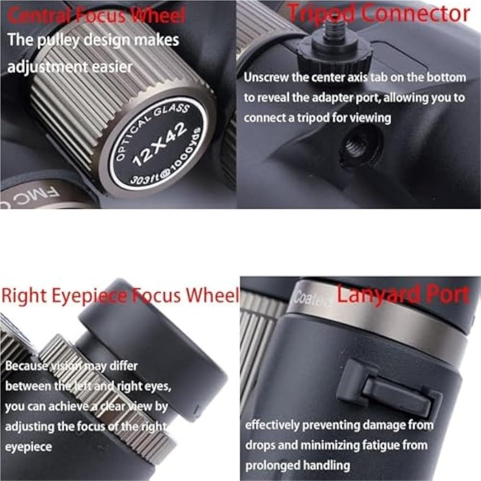 Binocolo Compatto 12x42
