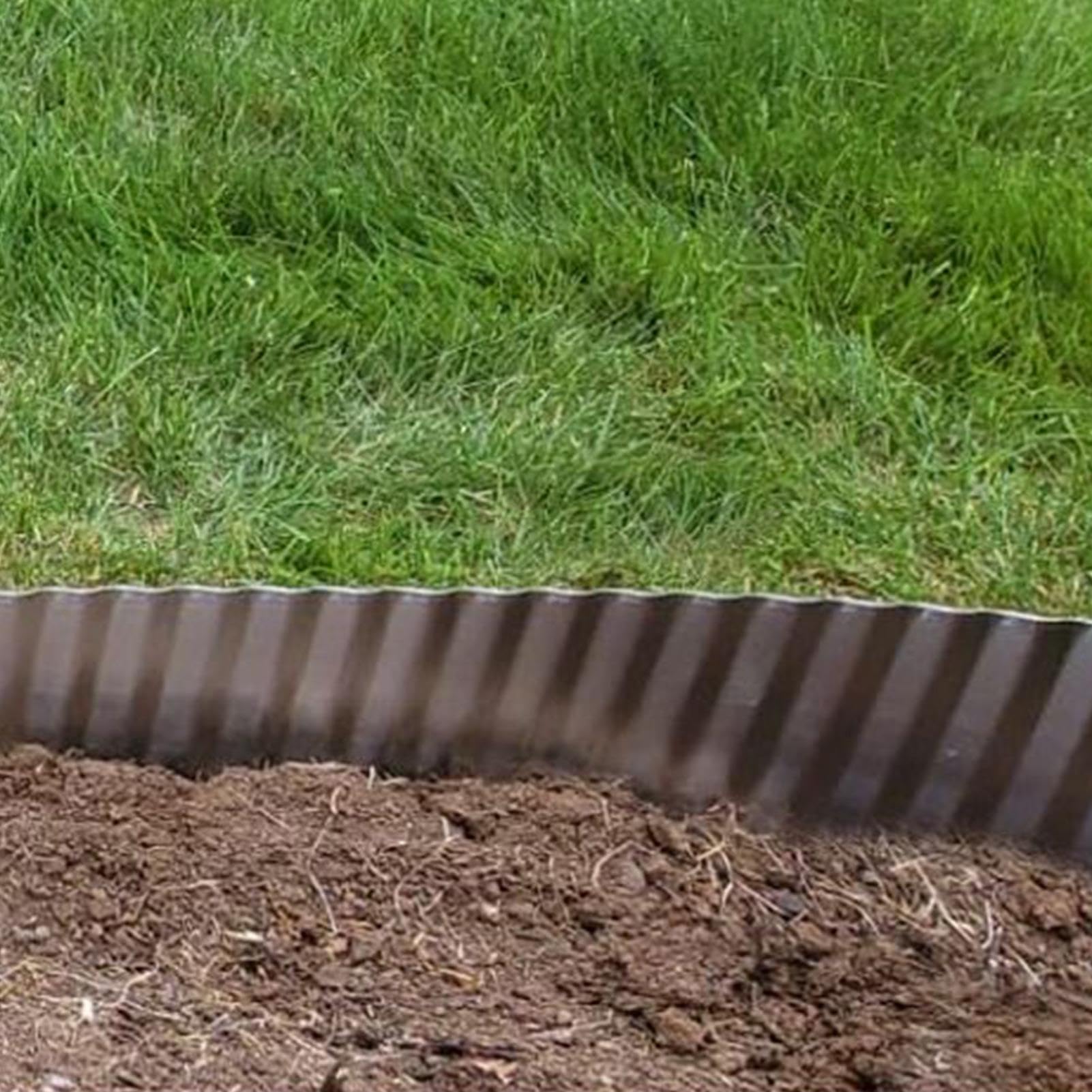 Bordure de jardin flexible ondulée pour clôtures murales