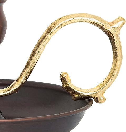 Miniatura 18 de Portavelas de cobre hecho a mano para decoración rústica del hogar con asa, portavelas de metal para velas de pilar, decoración gótica, portavelas