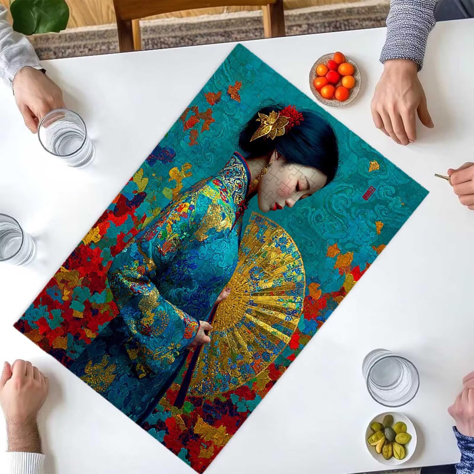 Puzzle dla dorosłych 3000 sztuk kwiat kota 122 x 80 cm puzzle dla dorosłych gra edukacyjna wyzwanie zabawki 3000 elementów dla dzieci, kolorowa układanka do majsterkowania do dekoracji wnętrz PjY7557