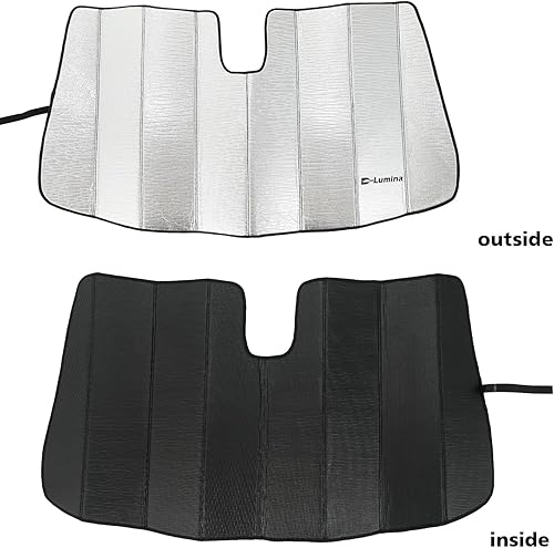 Miniatura 9 de D-Lumina Parasol para parabrisas delantero  Compatible con Toyota Tundra (Limited, SR5, Platinum, TRD Pro) 2022 2023 2024 2025  Protector térmico