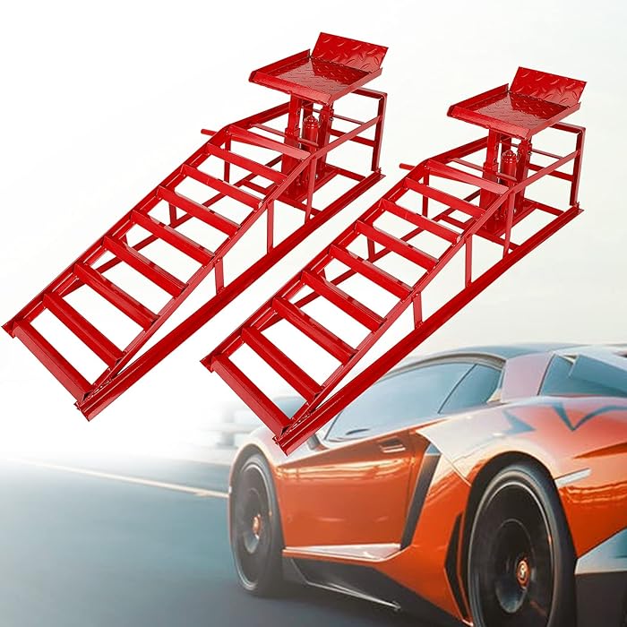 Buy Hydraulic Car Ramps 10000lbs 5T Hydraulic Ramp with Hydraulic Jack