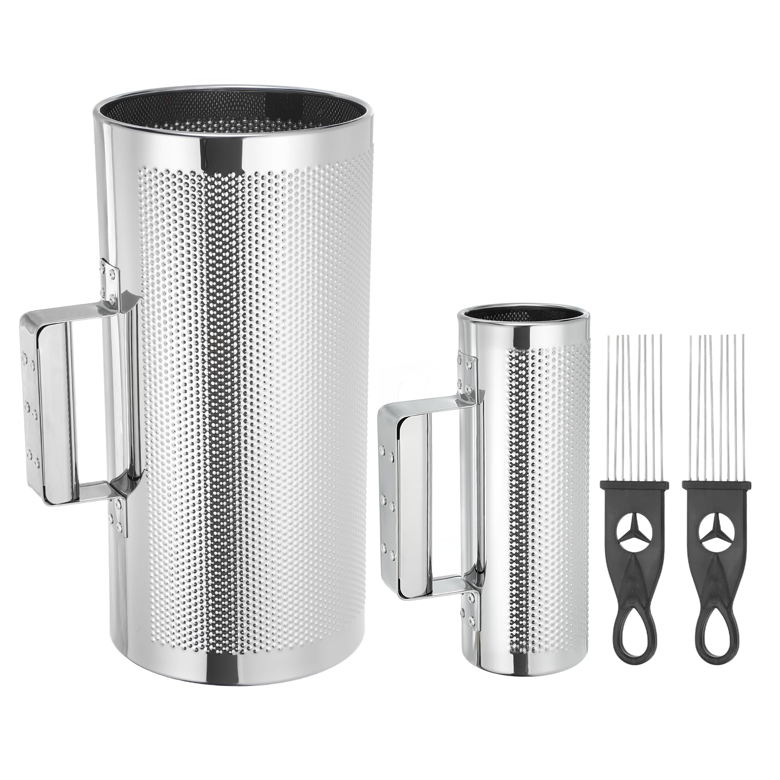 QUARKZMAN Guiro En Acier Inoxydable 3" x 8" 6" x 12" Guiro Métallique