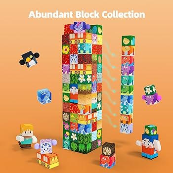Amazon.com: GobiDex 100PCS Magnetic Building Blocks Volcano