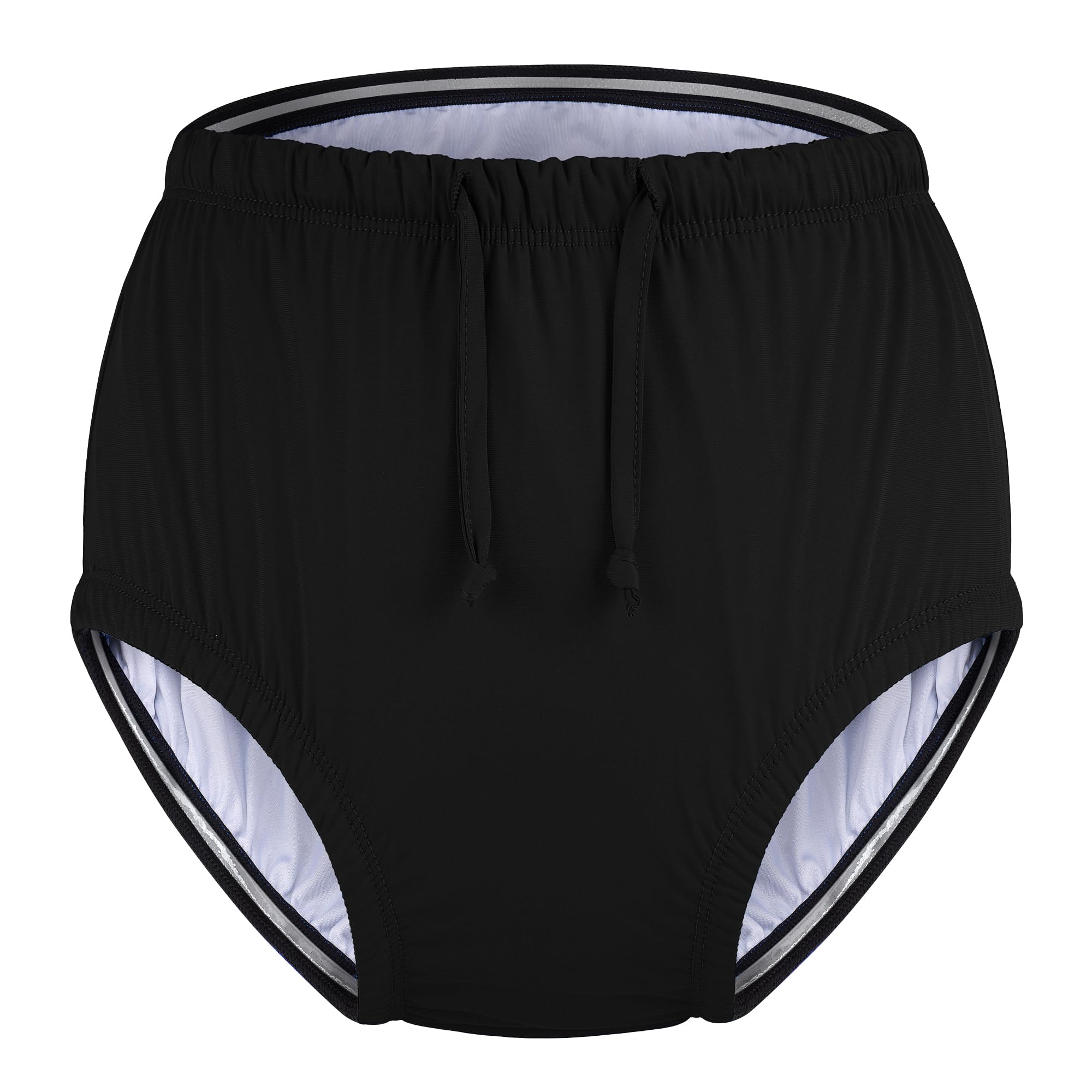 Photo 1 of Codida Special Needs Reusable Swim Diaper – Waterproof & Leakproof Incontinence Swimwear for Toddler, Youth & Adult, Unisex Cloth Diaper Cover (Black, M)