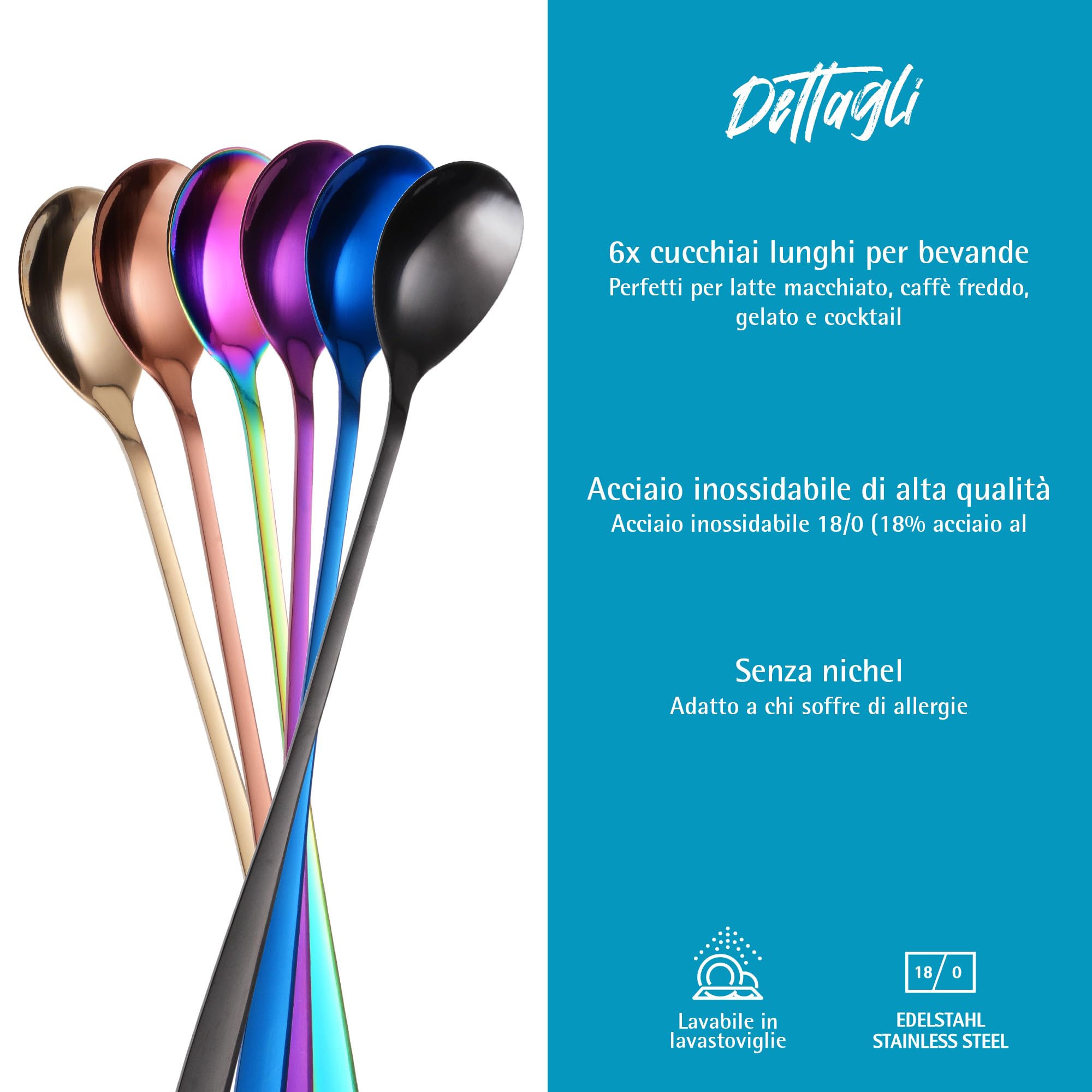 SET DI 12 CUCCHIAI IN ACCIAIO INOX 18/10 -- CUCCHIAIO DA TAVOLA