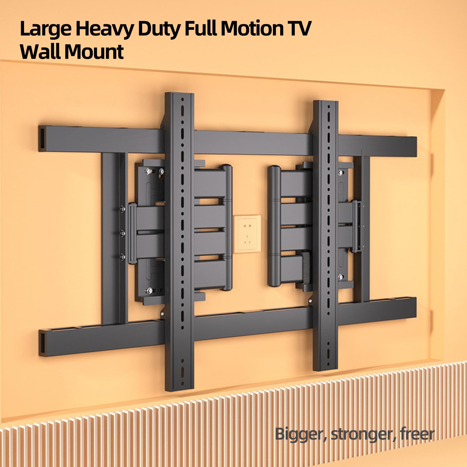 Soporte TV Pared Movimiento Completo 55-150 Pulgadas Televisión hasta 175 kg, Soporte TV 8 brazos MAX VESA 1050x600