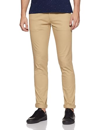 Buy Parx Men Solid Khaki Coloured 