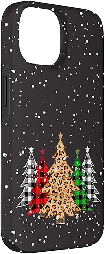 Miniatura 6 de iPhone 11 Pro Max árboles de Navidad con estampado de cuadros y leopardo