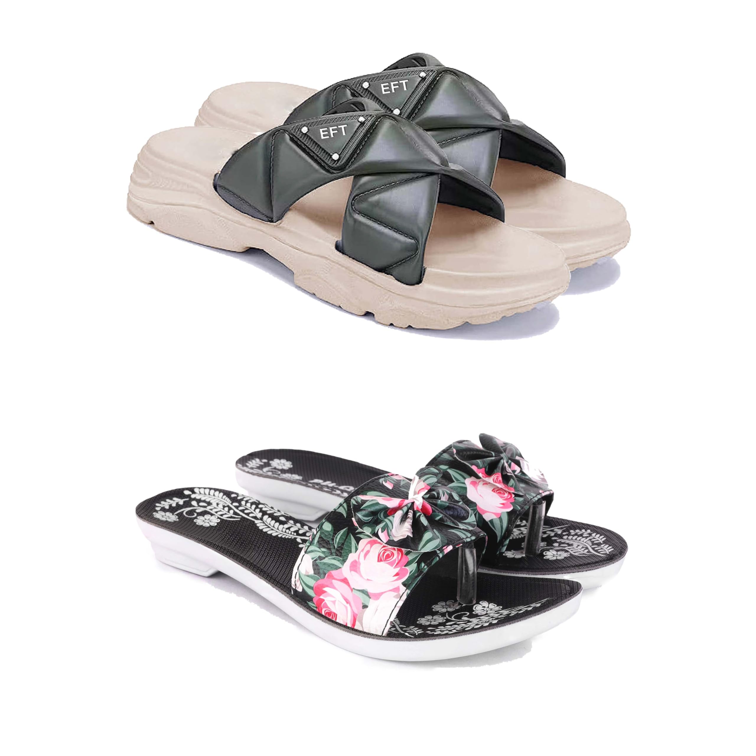 Women's Sandals | Lightweight Wear| Stylish & Easy to Wear For Women'S GRP-SAN-(2-COMBO)-1891-1965-picture-22