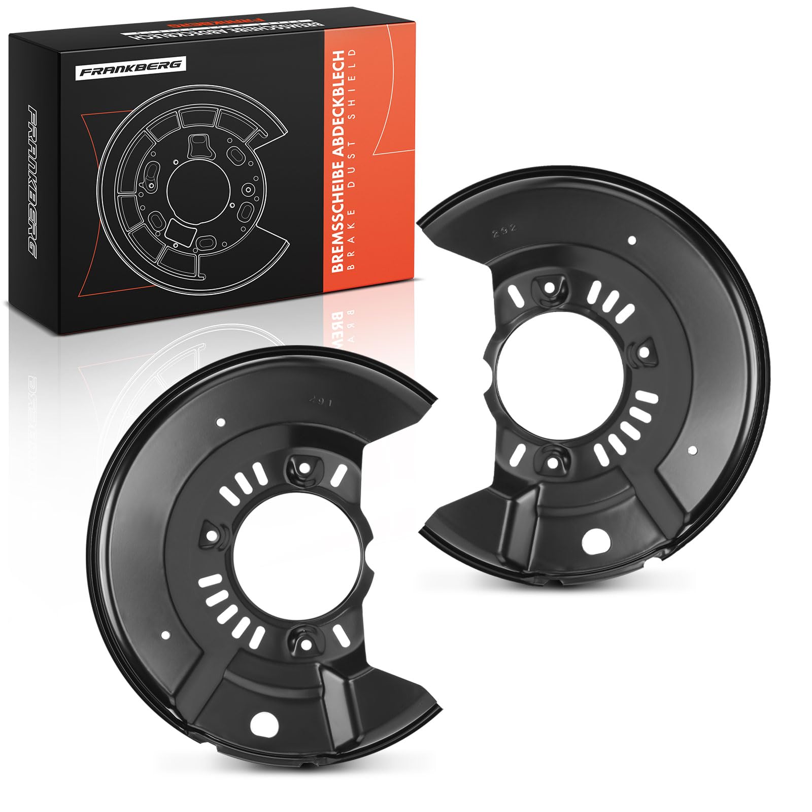 Frankberg 2x Chapas de anclaje Chapa protectora Delantero Delantero izquierdo derecho Compatible con Yaris Verso P2 Yaris P1 Yaris Verso Van P2 Replace# 4778252020,4778252010