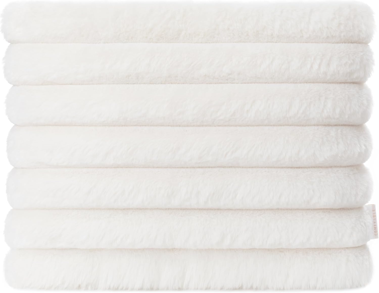 Comfyable Puffy Laptop Sleeve 13 14 15 Inch, Compatible with MacBook Air/Pro M5 M4 M3 M2 Pro/Max 2026, 13" MacBook Neo A18, Soft Faux Fur Fluffy Plush Furry Pillow Case for Computer, Rice