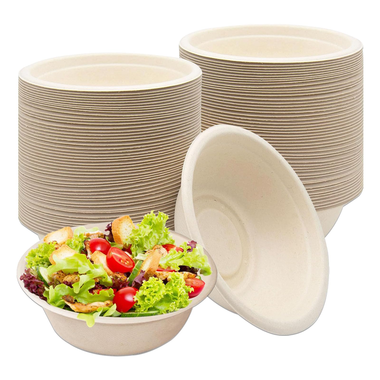 Acheter 50 pièces bols jetables de 500 ml ensemble de vaisselle en papier compostable jetable vaisselle dégradable écologique pour les barbecues d'anniversaire camping pique-niques fête Acheter 50 pièces bols jetables de 500 ml ensemble de vaisselle en papier compostable jetable vaisselle dégradable écologique pour les barbecues d'anniversaire camping pique-niques fête