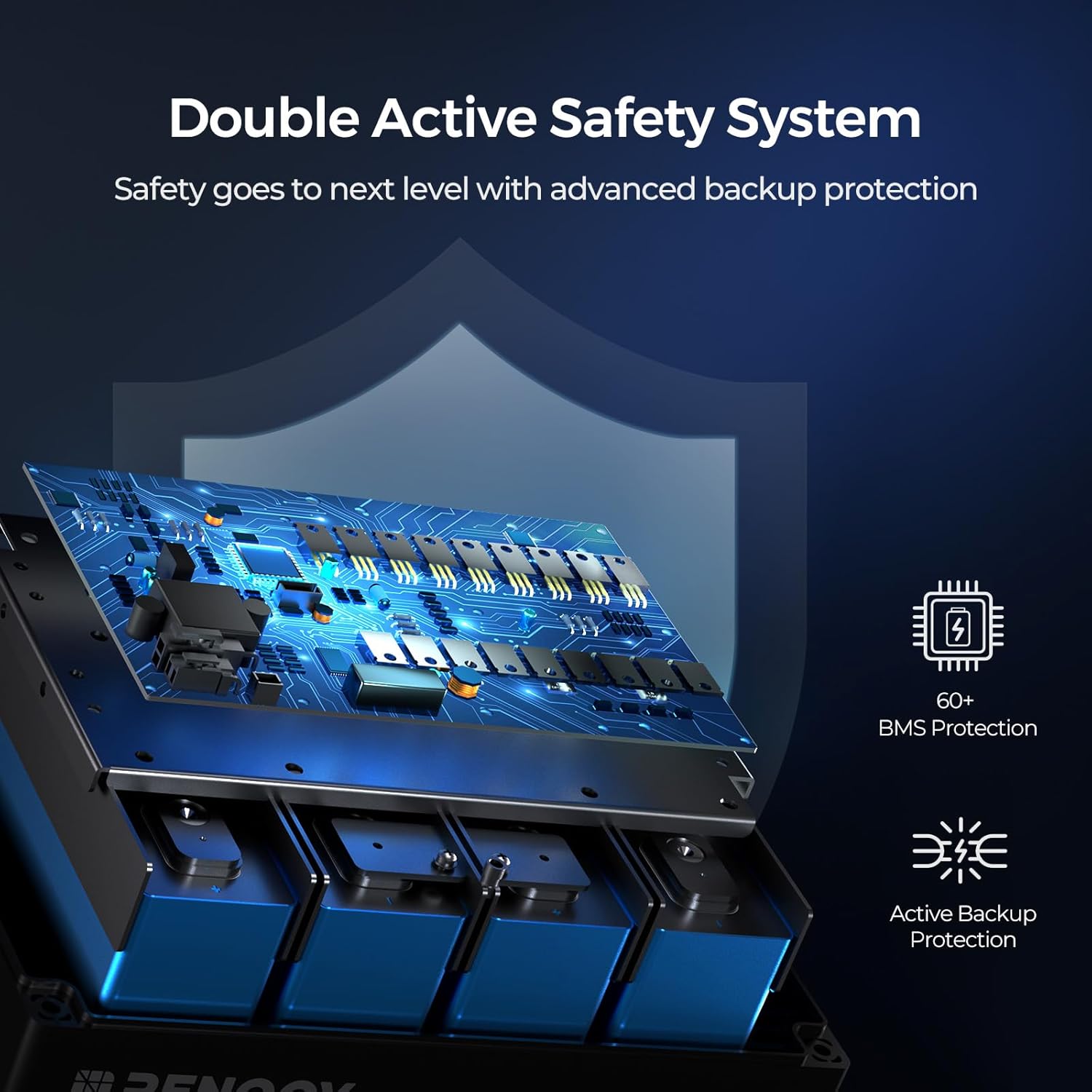 Renogy 12V 100Ah Pro Lithium Lifepo4 Battery, w/Bluetooth & Self Heating Deep Cycle Battery, dust-proof IP67, 5000+Deep Cycles, Backup Power for RV, Cabin, and Marine Applications