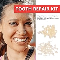 Vista 2 de EXCEART 100 piezas de rellenos de chapa de dientes de resina artificial, reemplazos temporales para suministro de reparación de dientes