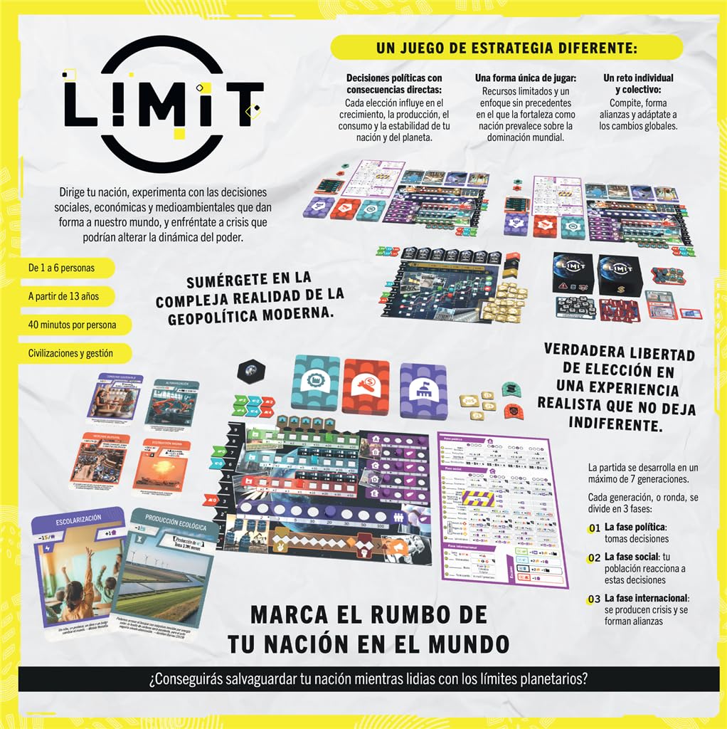 Ludonaute Limit, Juego de Mesa de Estrategia, A Partir de 14 Años