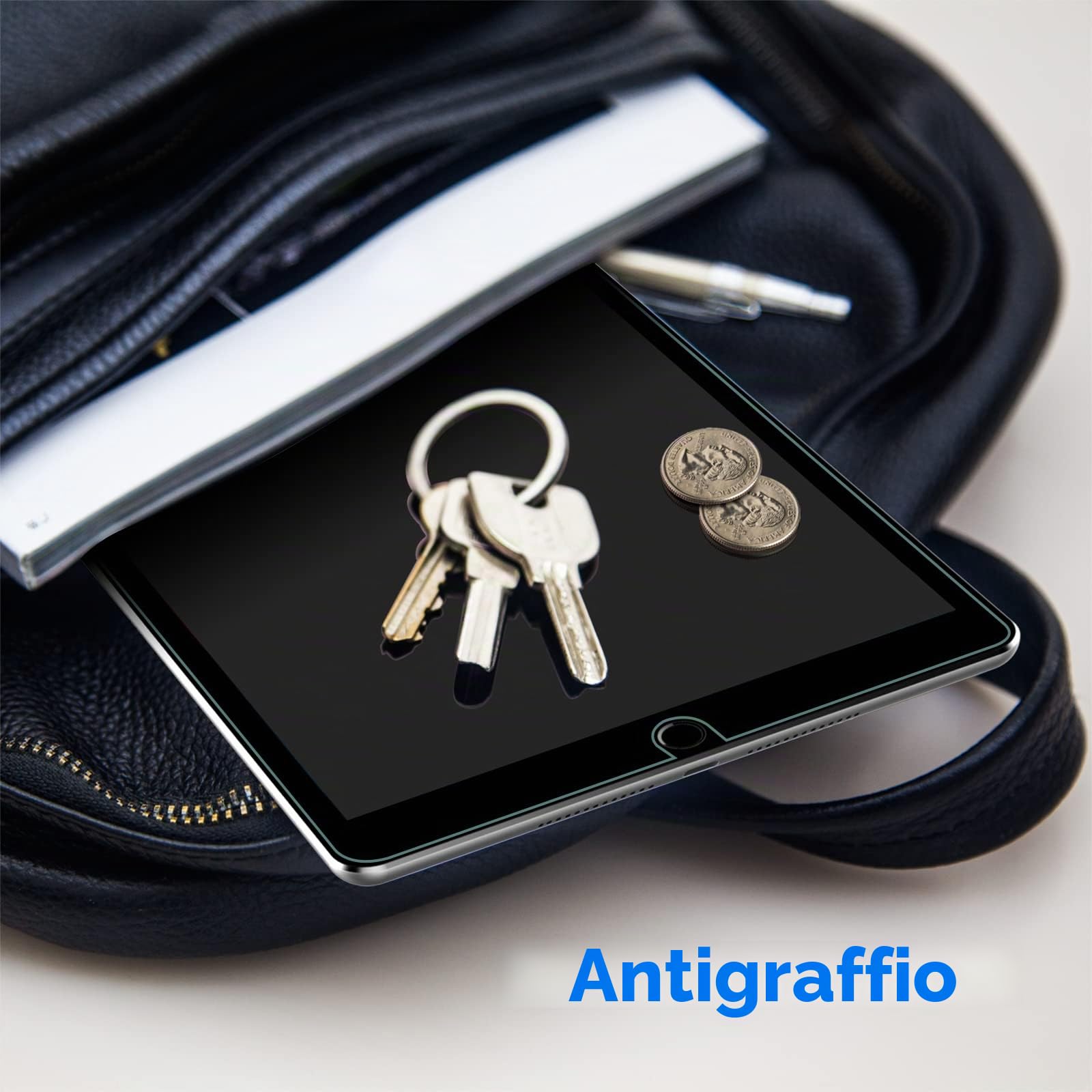 JETech Pellicola Protettiva Vetro Temperato per iPad 10,2 Pollici 9/8/7 Generazione (2021/2020/2019)