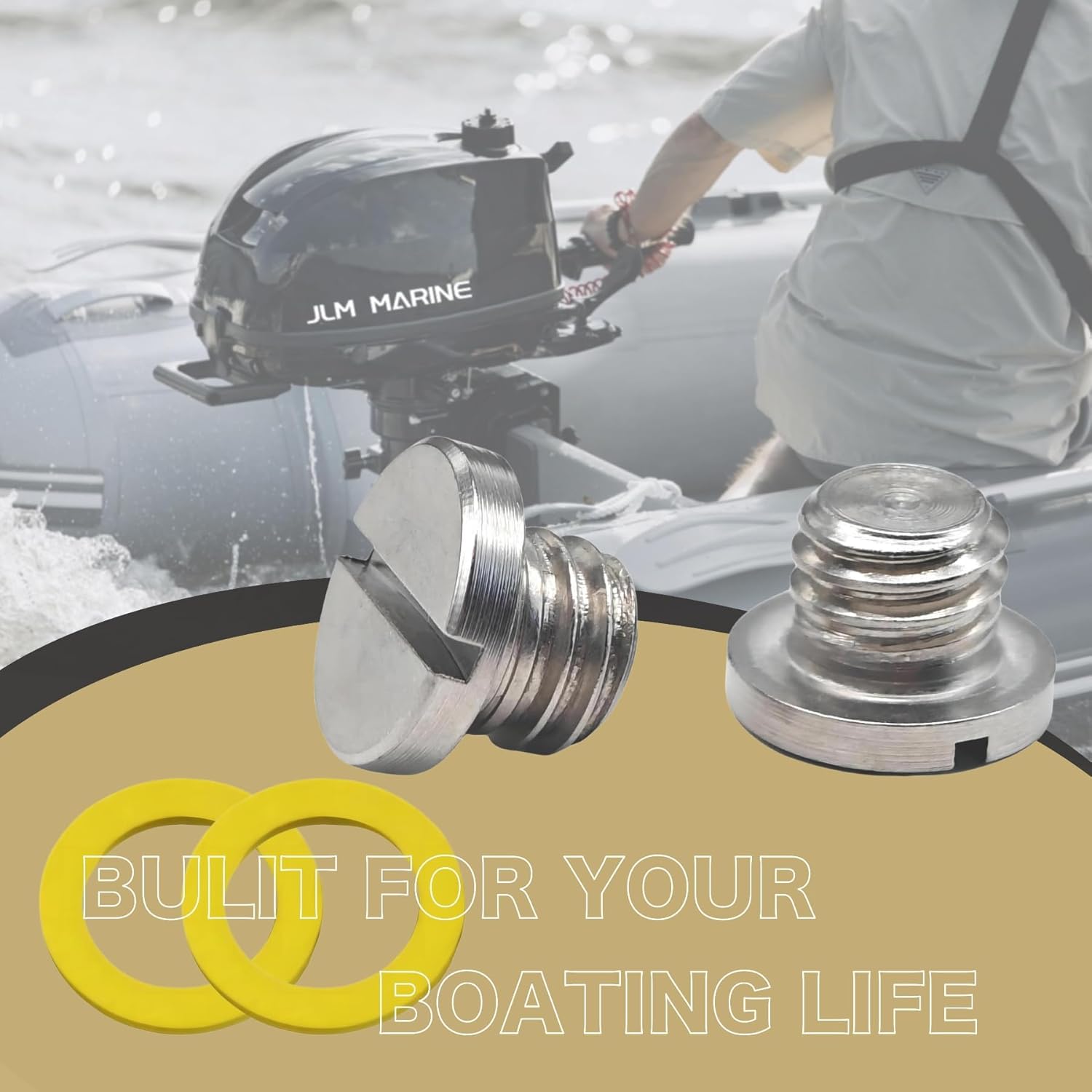 Lower Unit Drain Plug Gearcase Screw Mercury 18-2244 For 10-79953A2 10-79953Q2 E - Foto 4