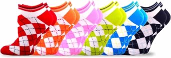 Cute Colorful Low Cut Ankle Socks for Women Girls 9-11 Cotton Acrylic Novelty 6 Pairs Socks Gift for Her School