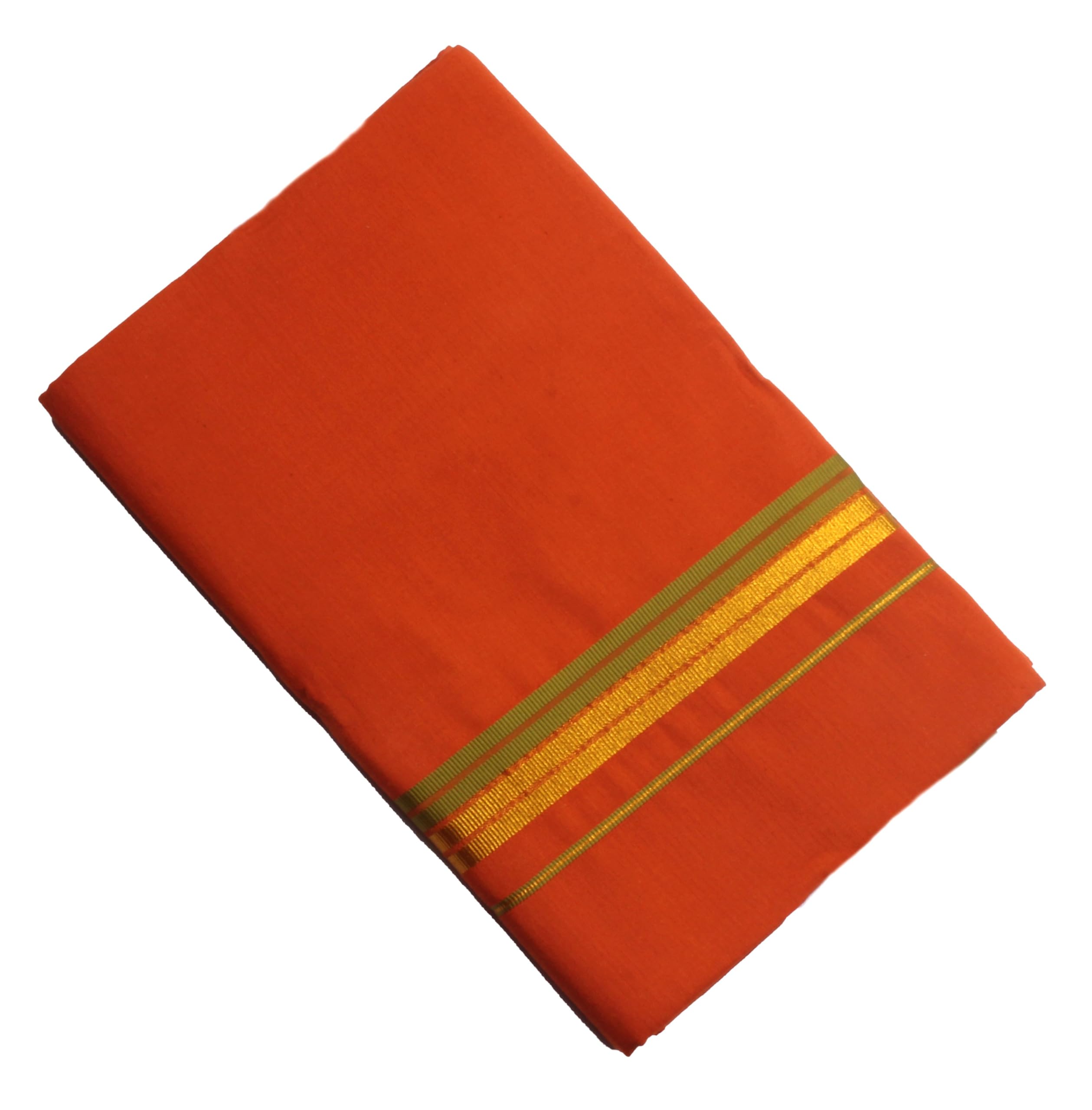 tharunsha elite Pure cotton Men's Single Dhoti-2.00 meter/Lungi/Mundus 2 Borders Set of 1-picture-37