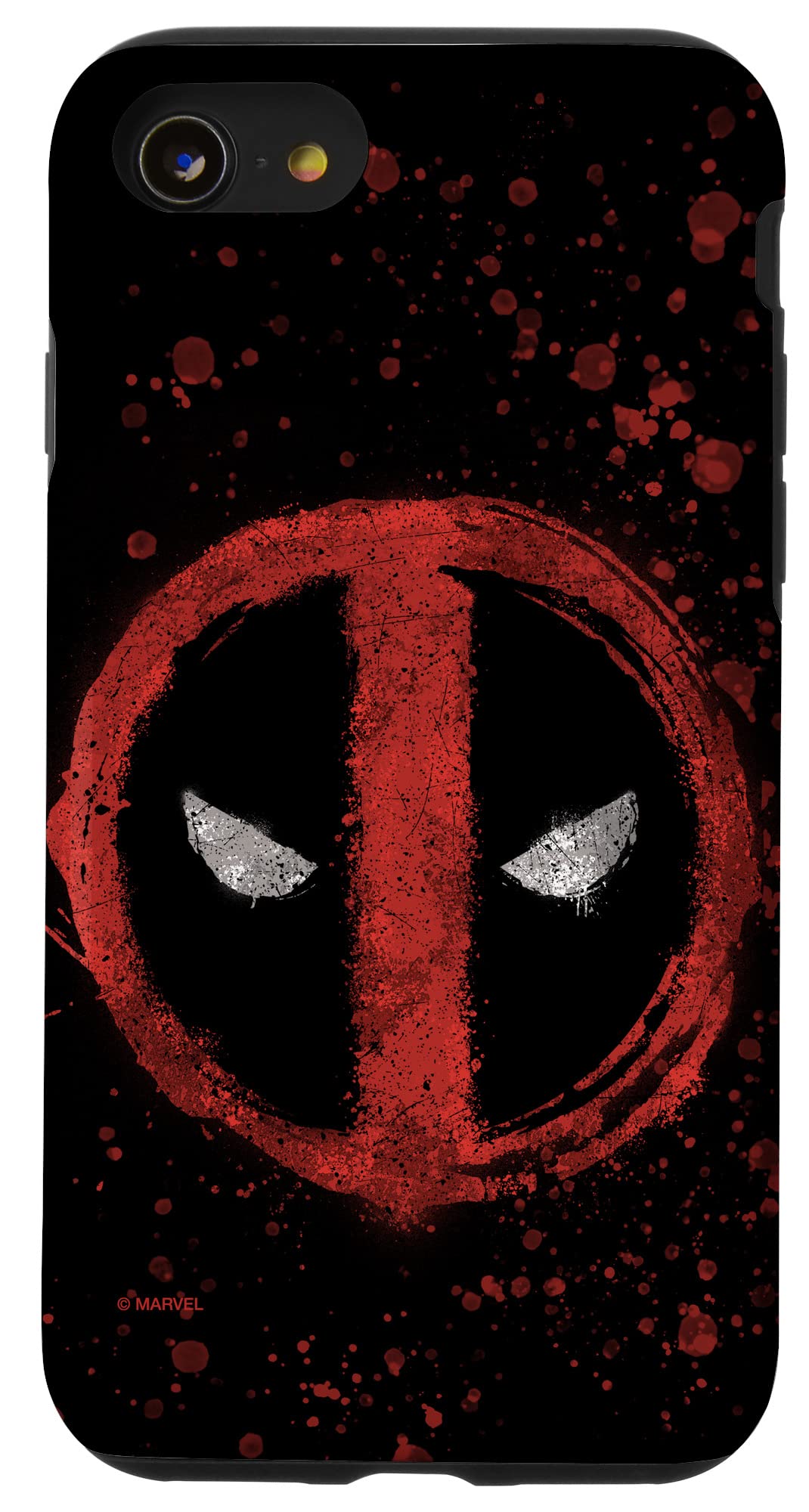 iPhone SE (2020) / 7 / 8 Marvel Deadpool Wade Wilson Icon Paint Splatter Case