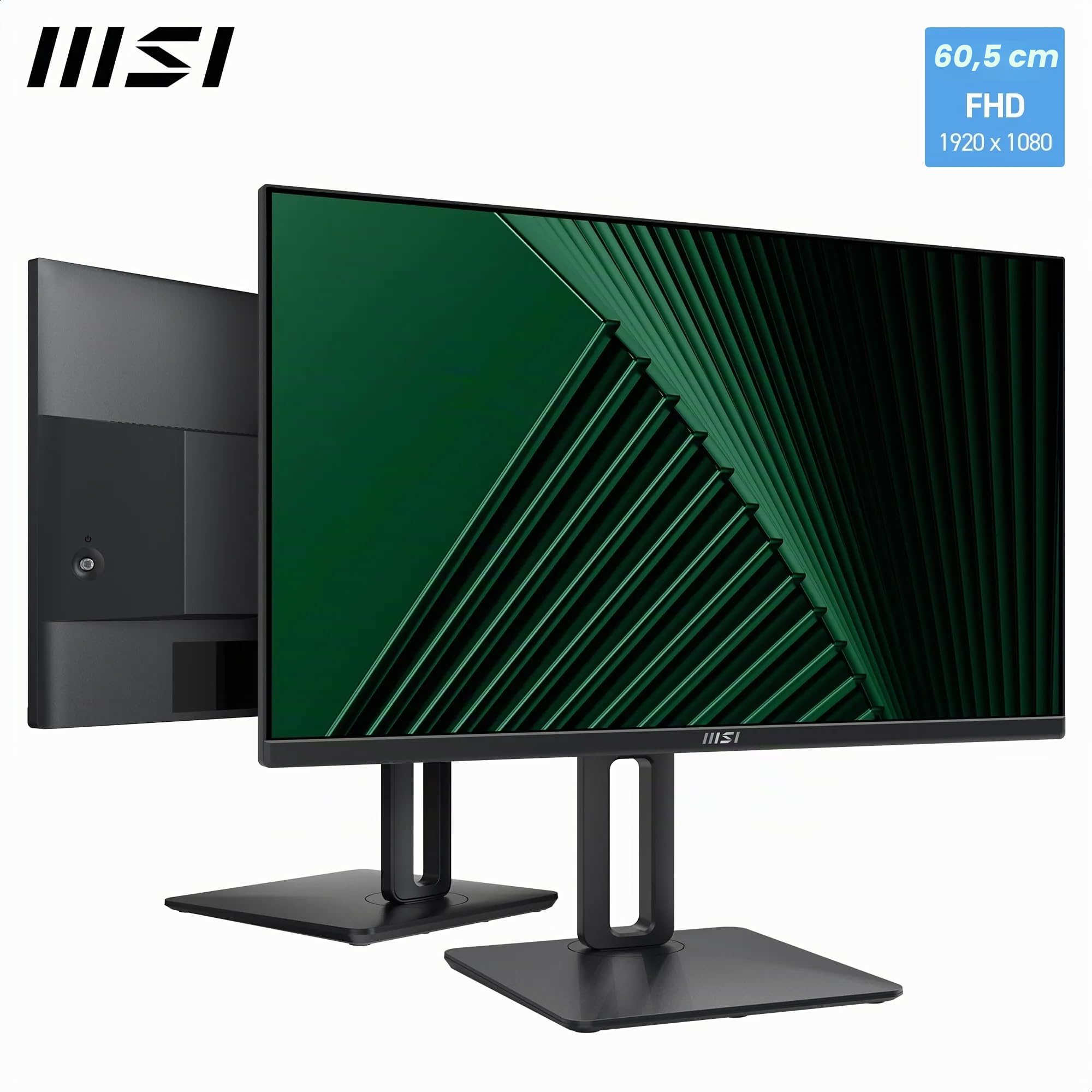Msi Pro Mp245pg LeD-Monitor 60 Cm (23.8 Zoll), Schwarz, Fullhd, Ips, AdaptivE-Sync, 100hz Panel (9s6-3pc19M-003)