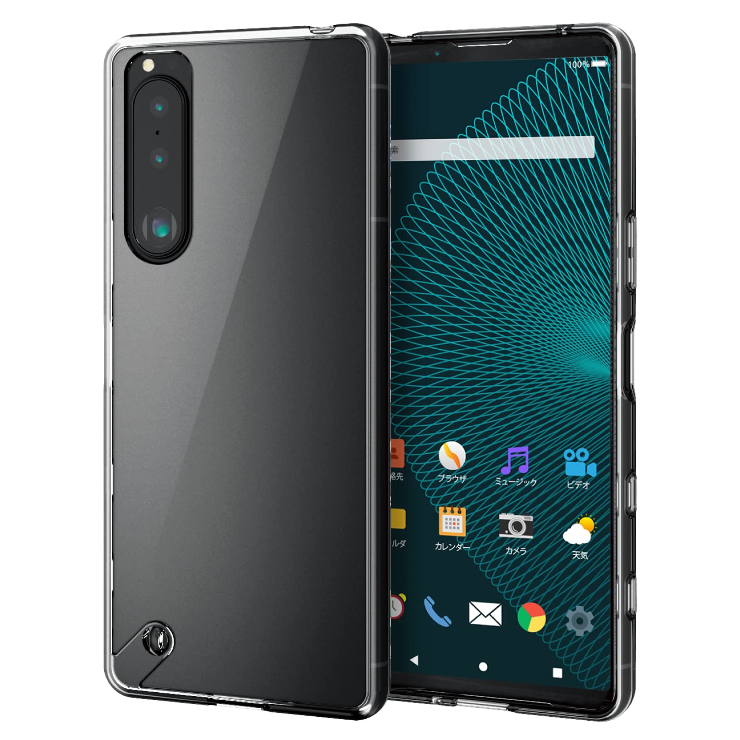 【ケース、フィルム付】Xperia 5 Ⅲ 強化ガラスフィルム付き クリアケース Xperia 5II 10III 5III