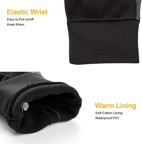 Miniatura 4 de Guantes de invierno para hombres y mujeres, con pantalla táctil, guantes cálidos, resistentes al agua, resistentes al viento, guantes térmicos para