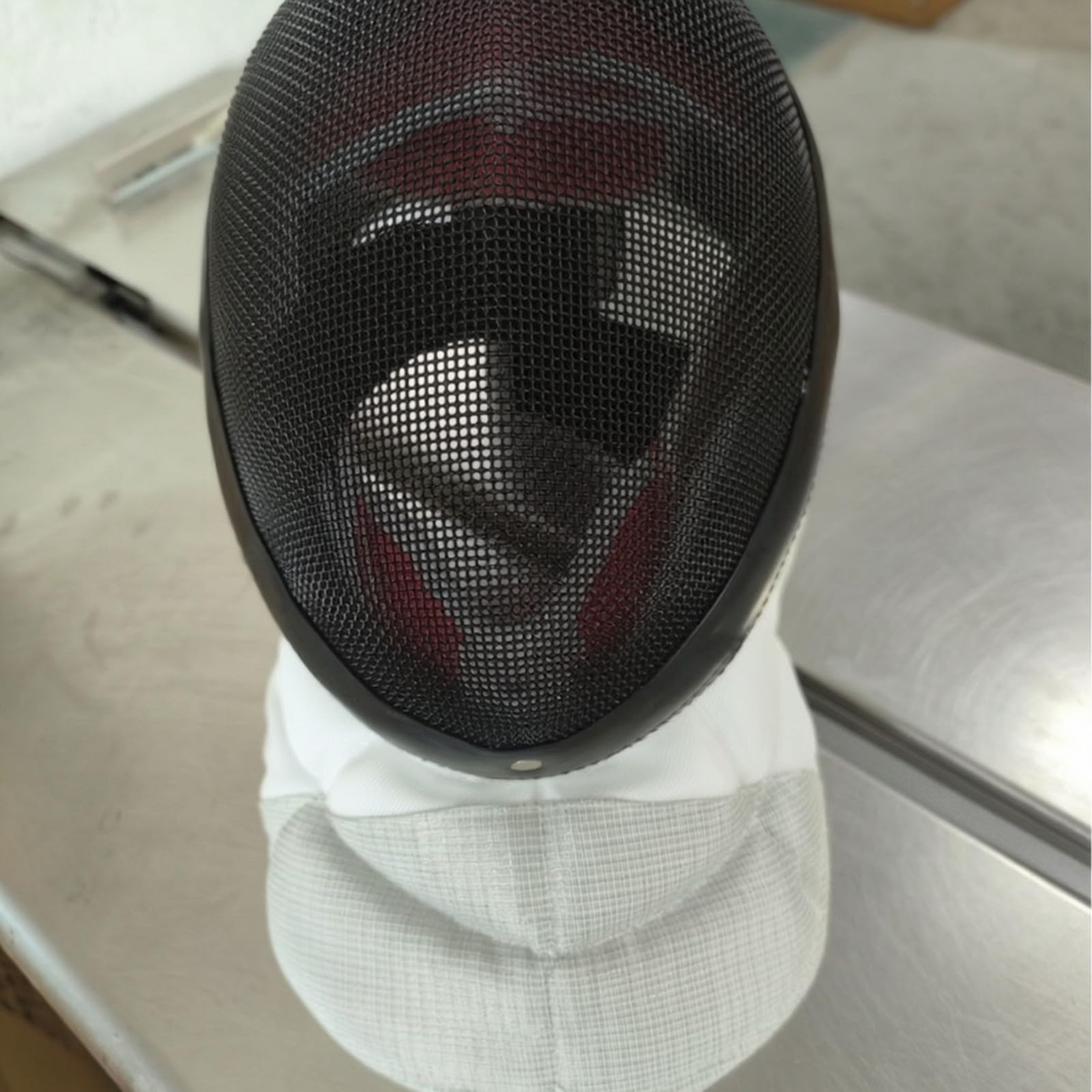 Qianly Maschera da Scherma Comoda Regolabile, Maschera da Scherma con Ventilazione, Resistente, e, per namento, Schermidori, Atleti