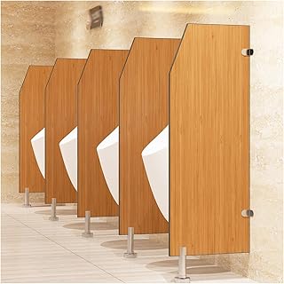 Deflector de orinal de madera para hombre, para baños públicos, 40 x 120 cm, color marrón, ideal para escuelas, centros comerciales y lugares públicos