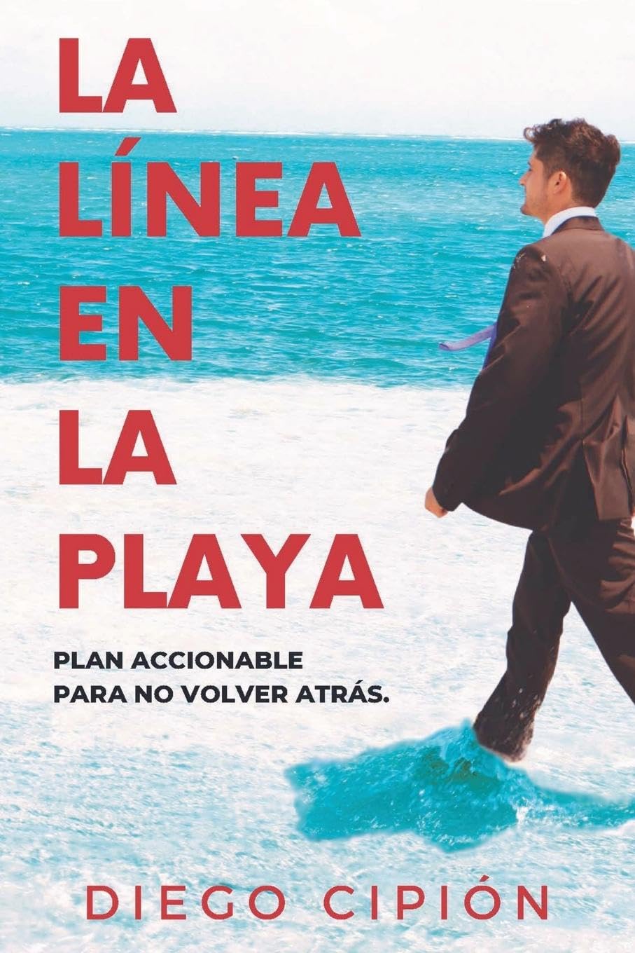 La línea en la playa