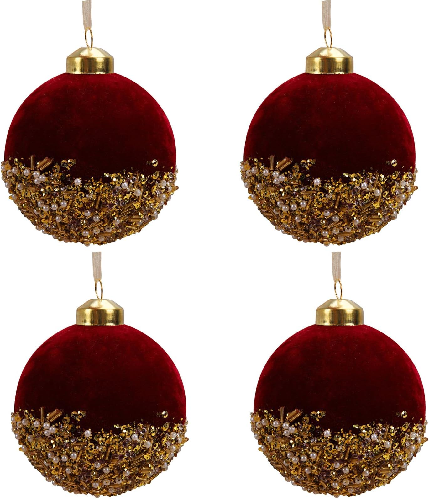 Amazon.com: Christmas Tree Ornaments Green Velvet - Pack of 28pcs ... Amazon.com: Christmas Tree Ornaments Green Velvet - Pack of 28pcs ...