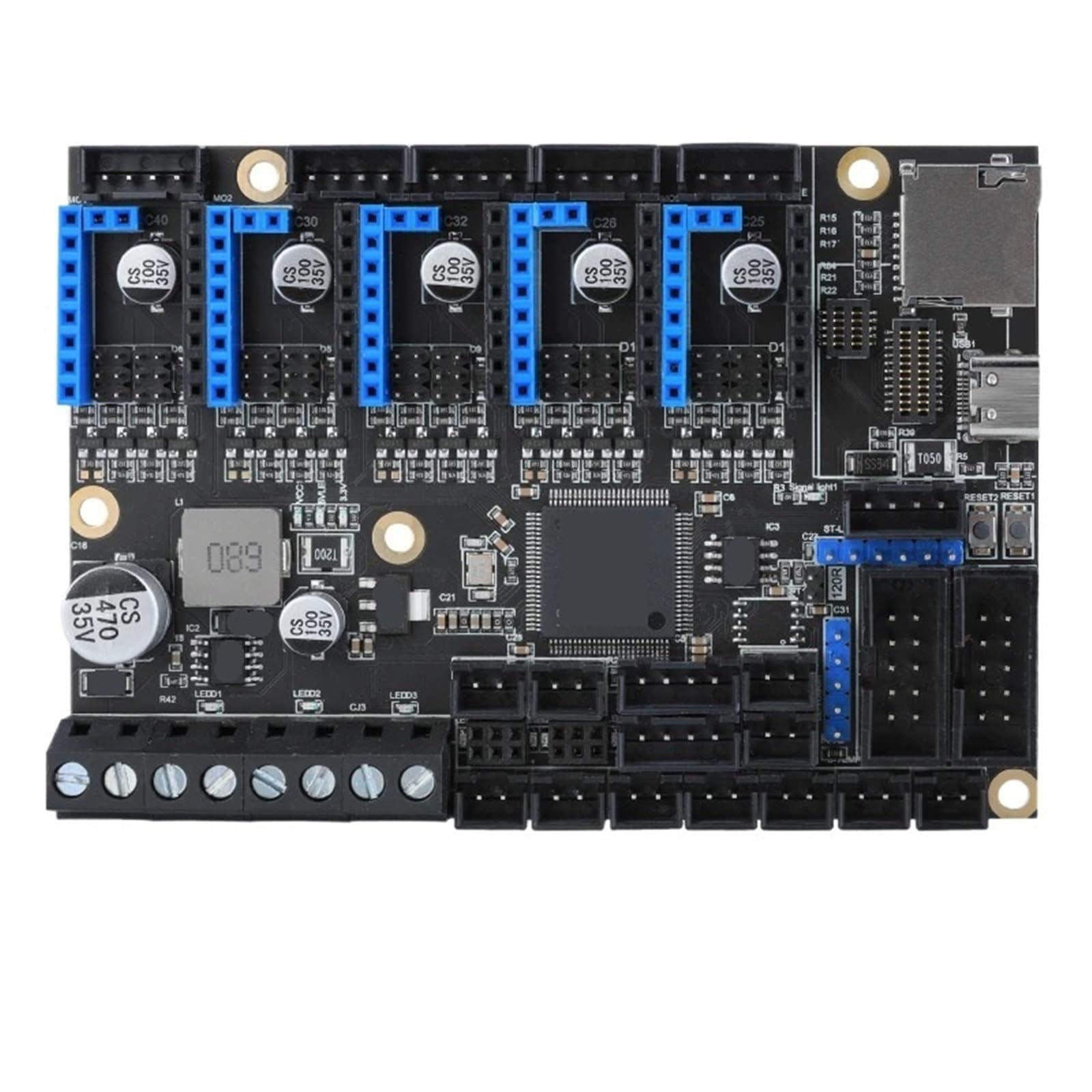 Carte de contrôle E3 V2.0 5 axes 32 bits for Klipper/RRF sur Ender 3/5 Pro(E3V2 Plus 31865)