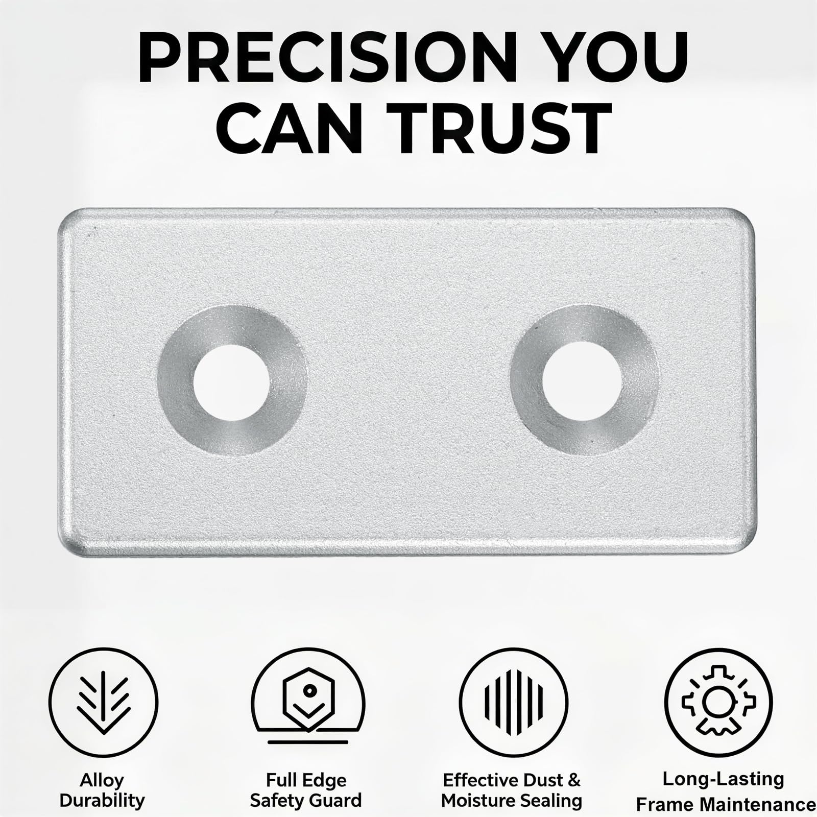 uxcell 12 tapas de extremo de perfil de aluminio estándar de la UE 4080 con tornillos, tapas de extremo de extrusión con ranura en T para marco de extrusión de aluminio, estante industrial, muebles de